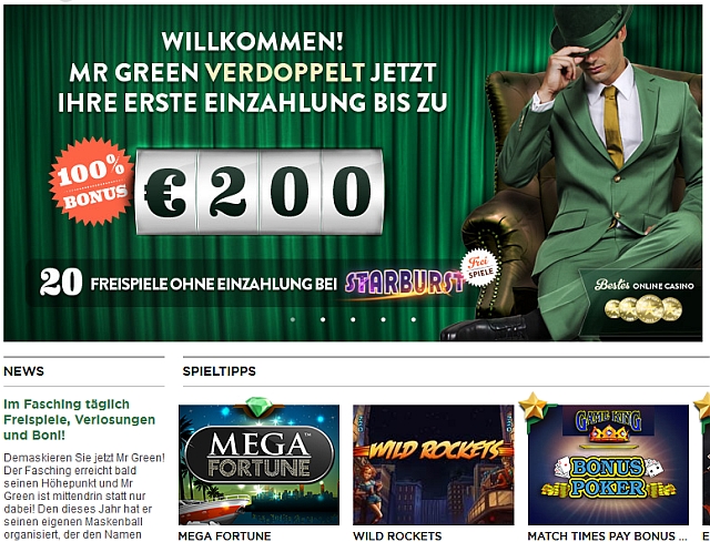 MR GREEN voll im Trend