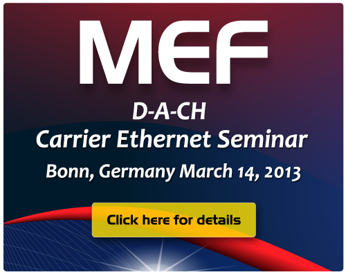 MEF bringt kostenlose Carrier Ethernet Seminarreihe nach Deutschland