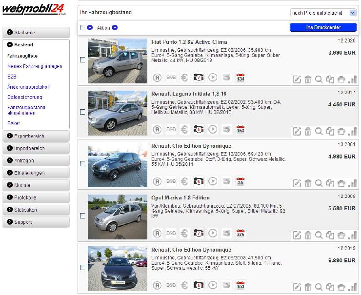 Neuer Händlerbereich: Webmobil24 bietet Autohändlern erhebliche Vereinfachung der Angebotsverwaltung