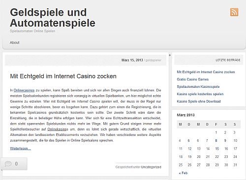 Neuer Infoblog für Geldspieler