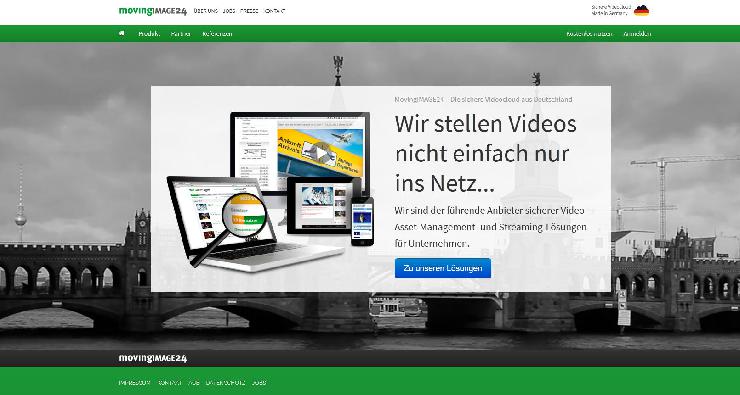 Video-Cloud-Unternehmen MovingIMAGE24 präsentiert neuen Onlineauftritt mit Responsive Design und bewegten Video-Hintergrund