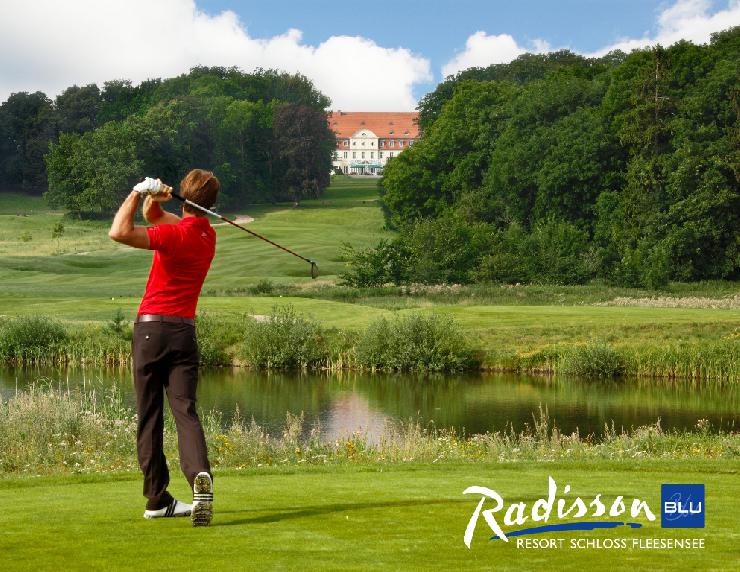 Golfgutschein Greenfee for free  Grenzenlos golfen im Radisson Blu Resort Schloss Fleesensee