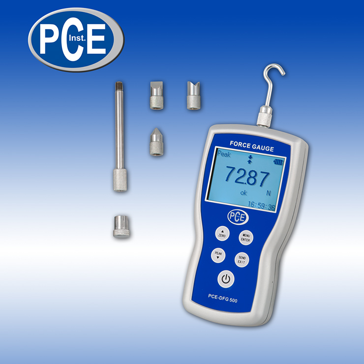 Zug- und Druckkräfte mit PCE-DFG 500 genau analysieren
