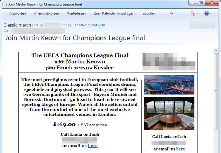 UEFA Chmapions League Finale 2013: Fußball-Fans im Visier