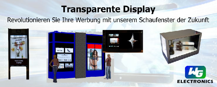 Werbung revolutionieren mit dem Schaufenster der Zukunft vom Experten für innovative Display-Technologien