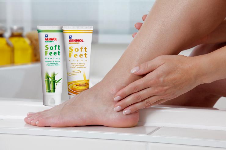 GEHWOL FUSSKRAFT Soft Feet Peeling und Creme