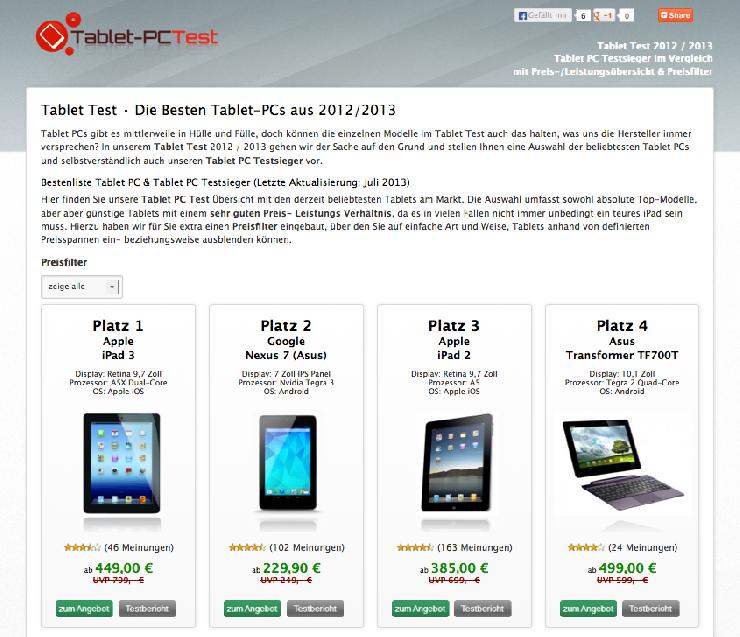 Tablet Test - Was leisten die aktuellen Tablet-PCs?