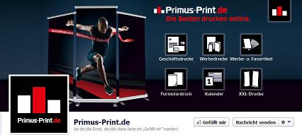 Primus-Print.de jetzt auch mit eigenem Facebook-Auftritt
