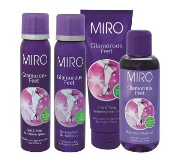 Neu von MIRO: Fuß- und Beinpflegeserie Glamorous Feet