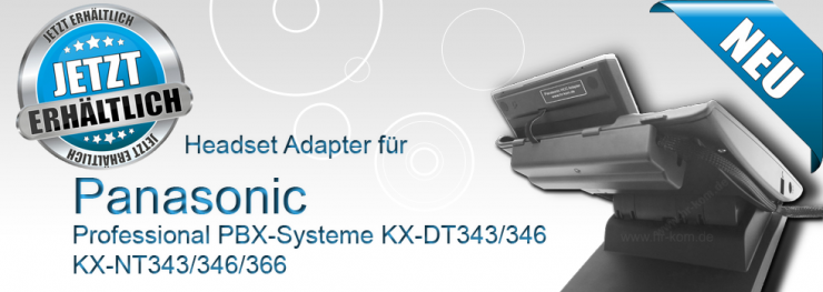 Plug & Talk Headset & Call-Controller  HCC für schnurlose DECT-Headsets an Panasonic Professional PBX-Systemen