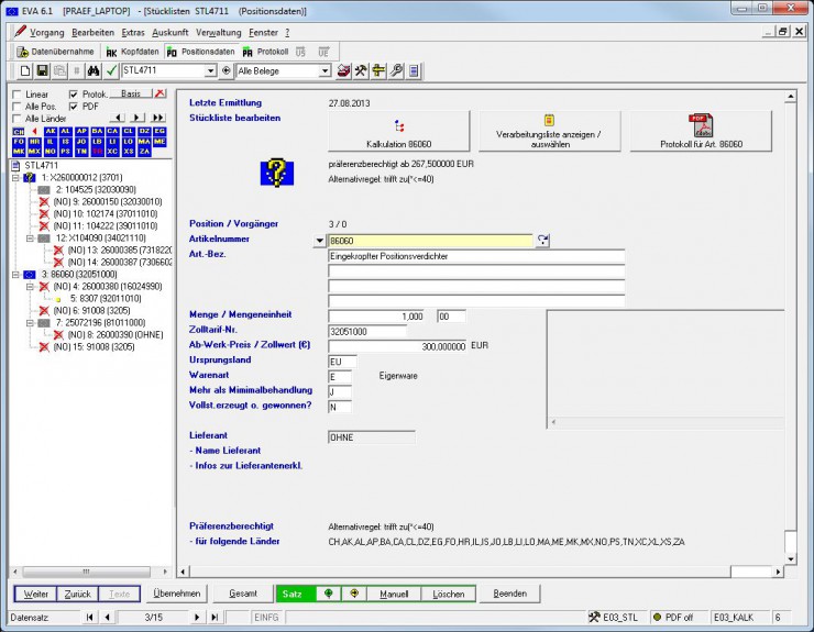 Anton mit ausgereiftem System für die Präferenzkalkulation in Maschinenbau, Pharma, Chemie  Neu: Multi Company Modul für Unternehmensgruppen