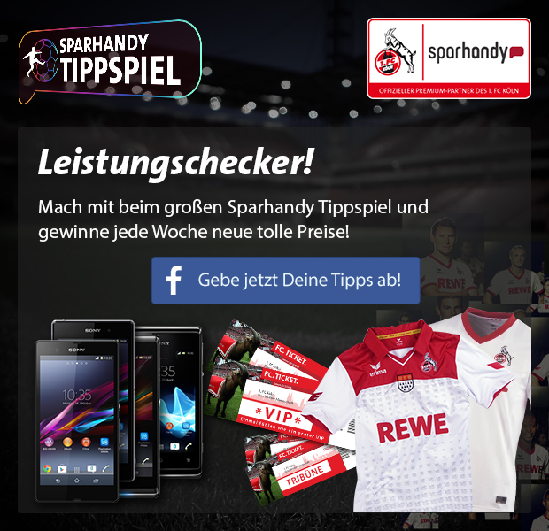 Sparhandy und 1. FC Köln starten erstes Tippspiel mit Live-Spieldaten