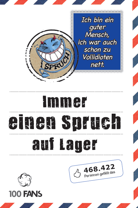 Immer einen Spruch auf Lager