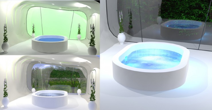 Floating: Schwebebadinstallation für Wellnessanlagen