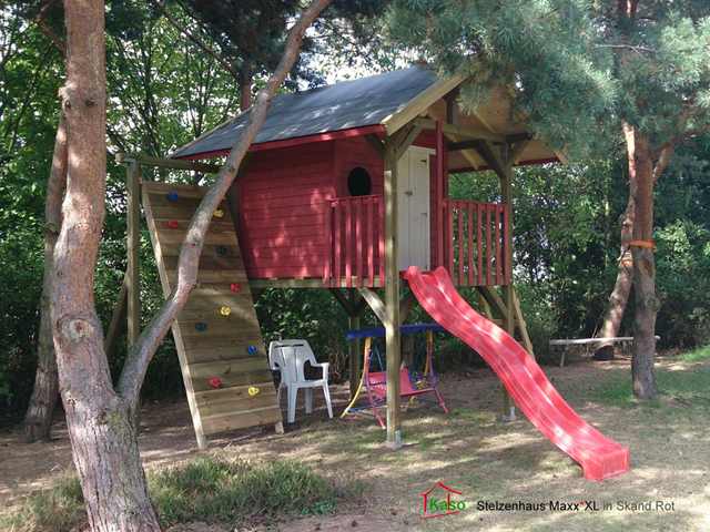 Rutschen als tolle Erweiterung zum Stelzenhaus