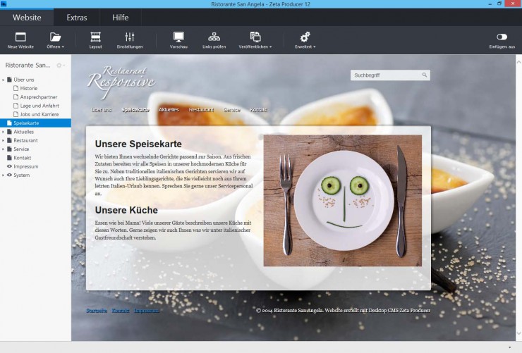 Websites erstellen und pflegen mit Zeta Producer 12