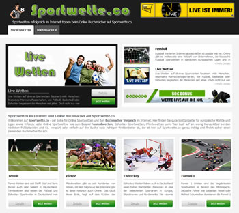 Sportwetten online tippen mit Sportwette.co